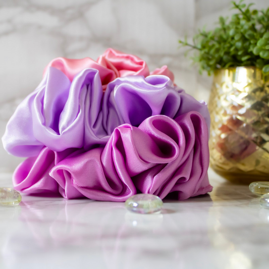 Luxurious Satin Scrunchies Set (3pcs)