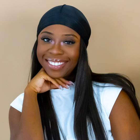 Premium SIlky Satin Durag | Black