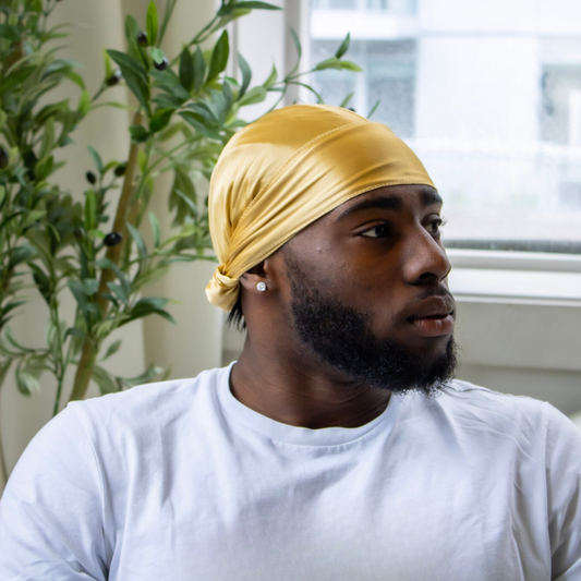 Premium SIlky Satin Durag | Golden