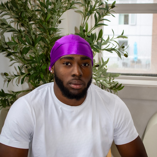 Premium SIlky Satin Durag | Purple