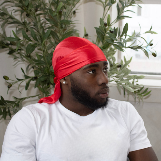 Premium SIlky Satin Durag | Red