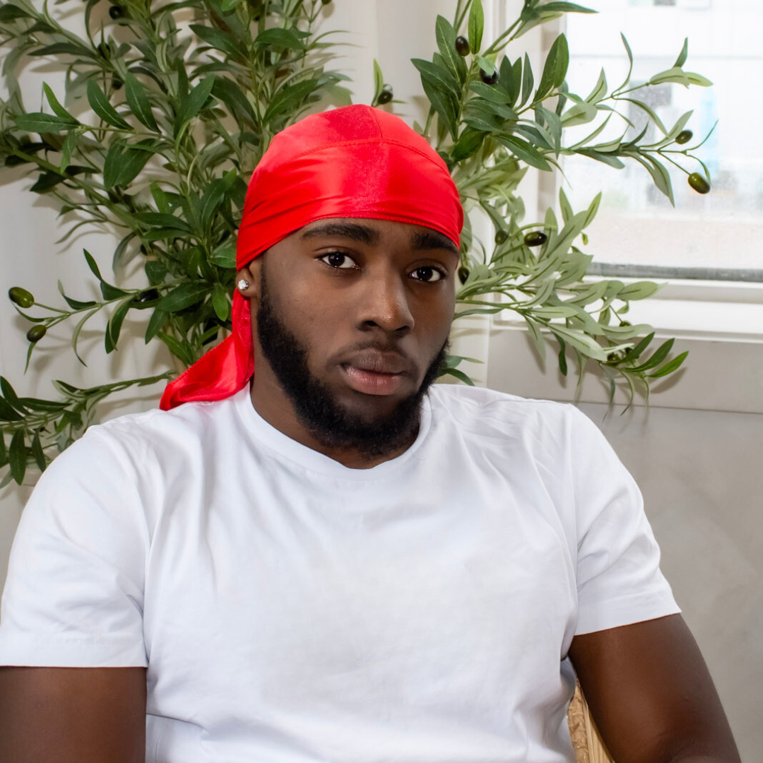 Premium SIlky Satin Durag | Red