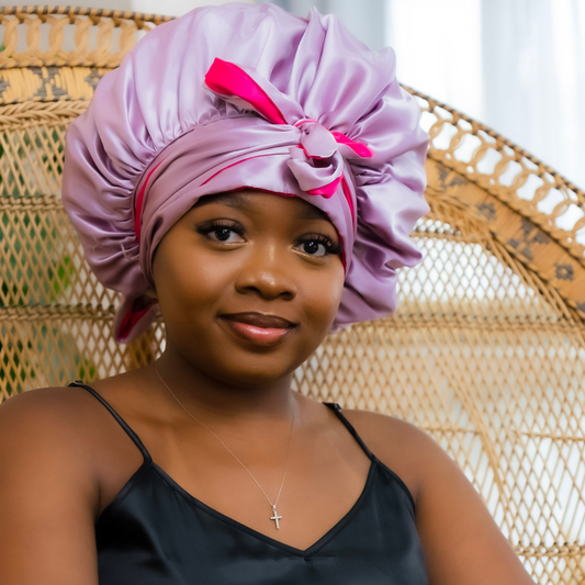 Premium Satin Bonnet - Taniyah | Satin Bonnets For Natural Hair