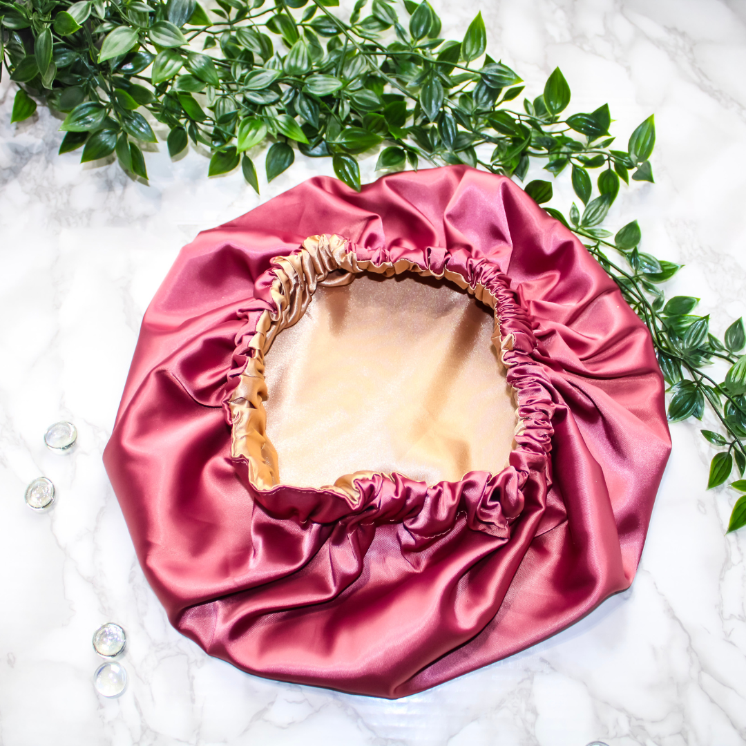 Satin Hair Bonnet | Two-Toned Queen