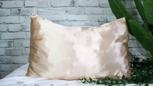 Silky Satin Pillowcase: Champagne