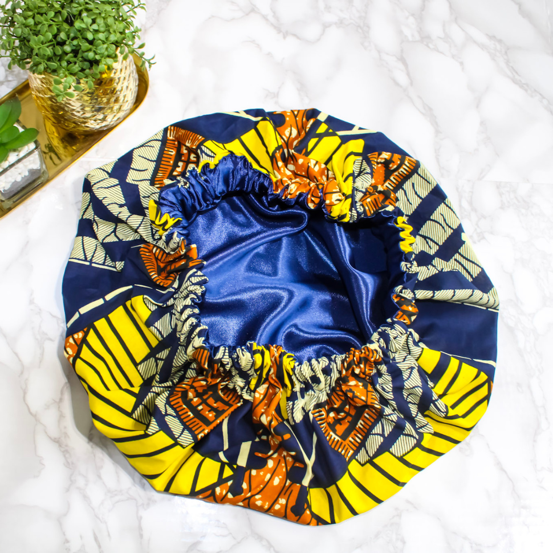 African Print Hair Bonnet | Malia