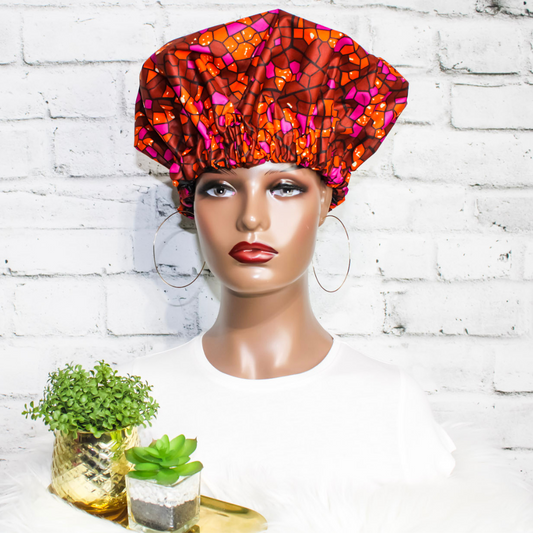 African Print Hair Bonnet | Amira