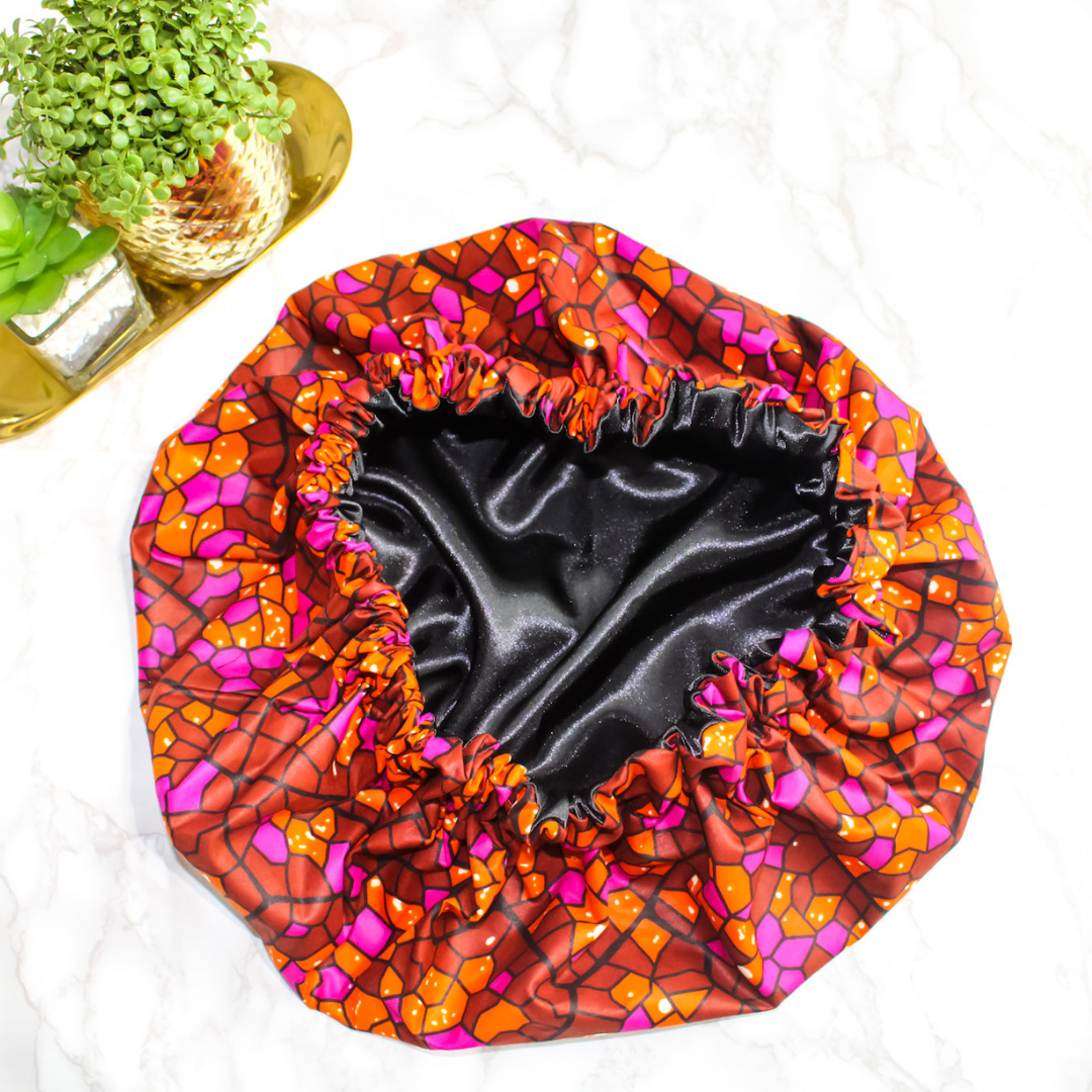 African Print Hair Bonnet | Amira