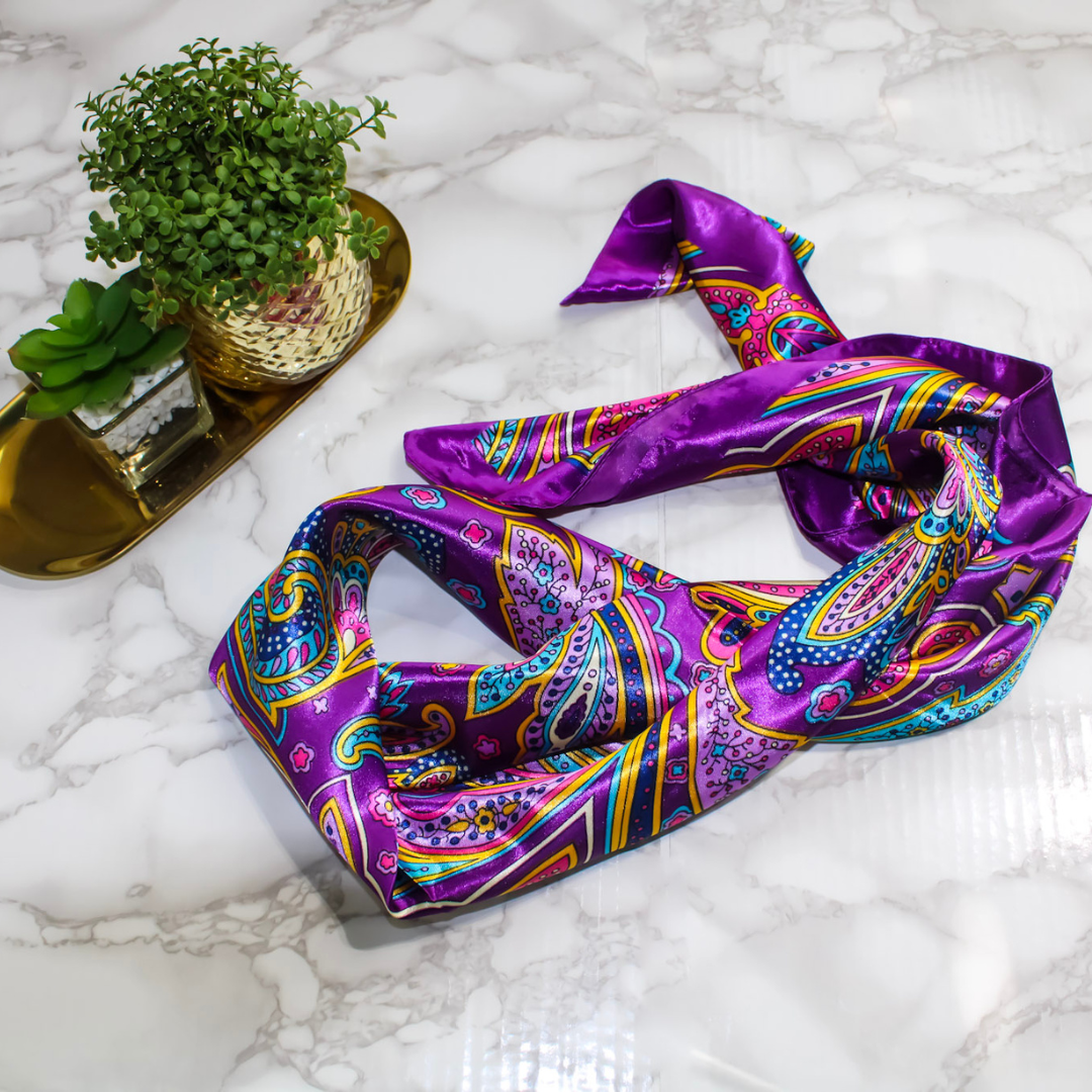 Deluxe Satin Scarf | Cecilia Satin Scarf