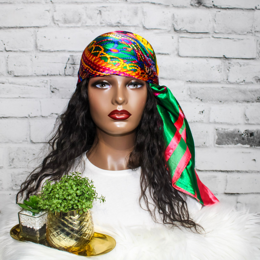 Deluxe Satin Scarf | Emery Satin Scarf