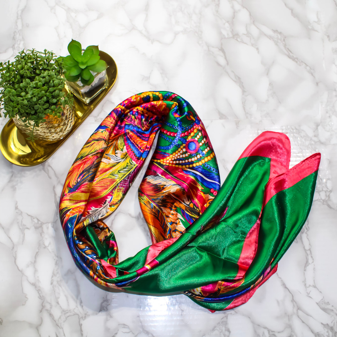 Deluxe Satin Scarf | Emery Satin Scarf