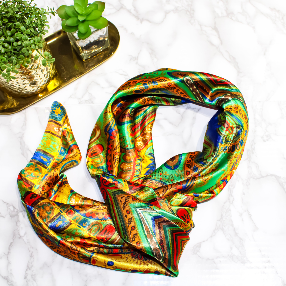 Deluxe Satin Scarf | Kiya Satin Scarf