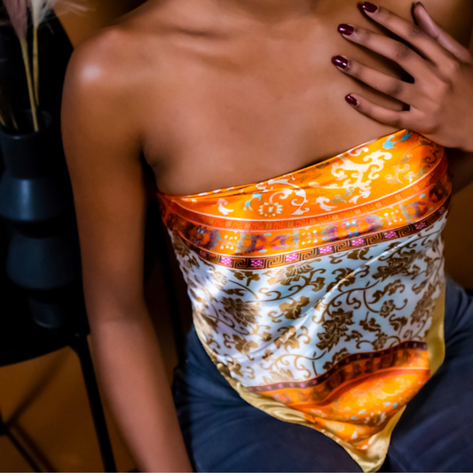 Deluxe Satin Scarf | Zora Satin Scarf