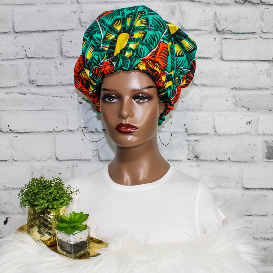 African Print Hair Bonnet | Makena