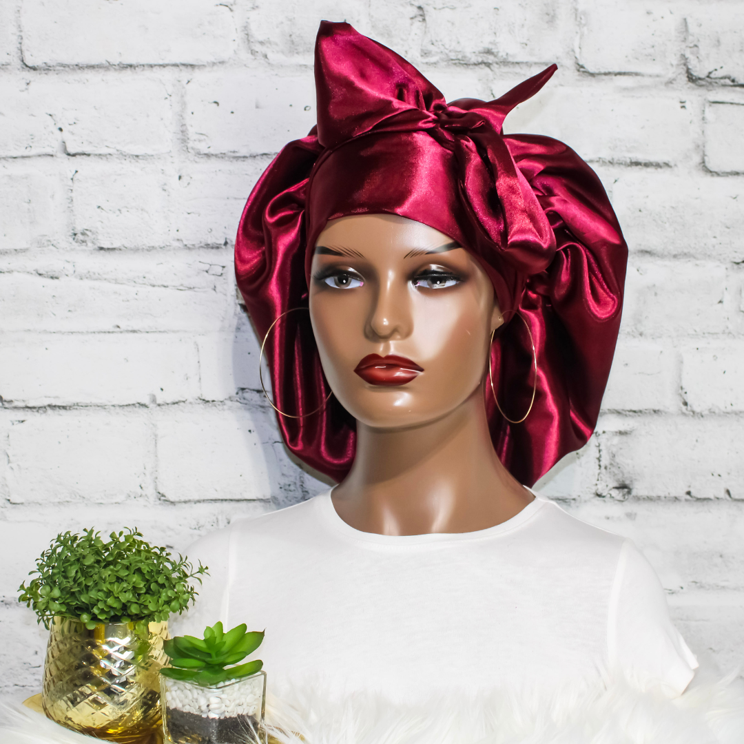 Premium Satin Bonnet - Harper | Satin Bonnets For Natural Hair