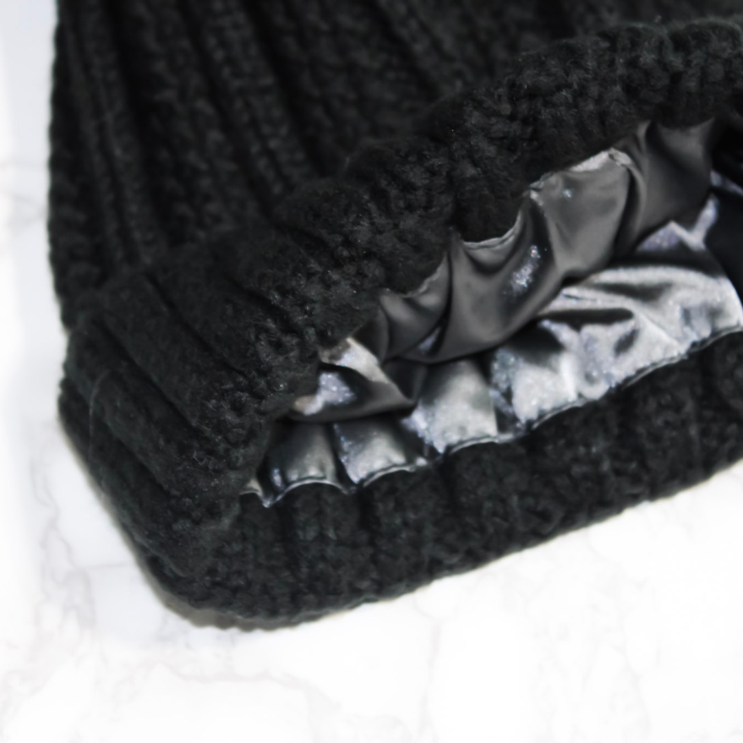 Satin Lined Hat | Black