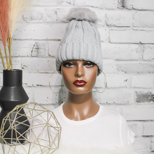 Satin Lined Hat | Light Grey