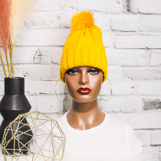 Satin Lined Hat | Mustard