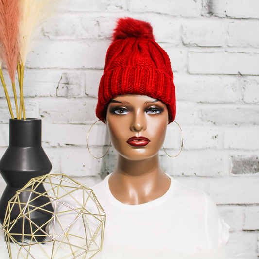 Satin Lined Hat | Red