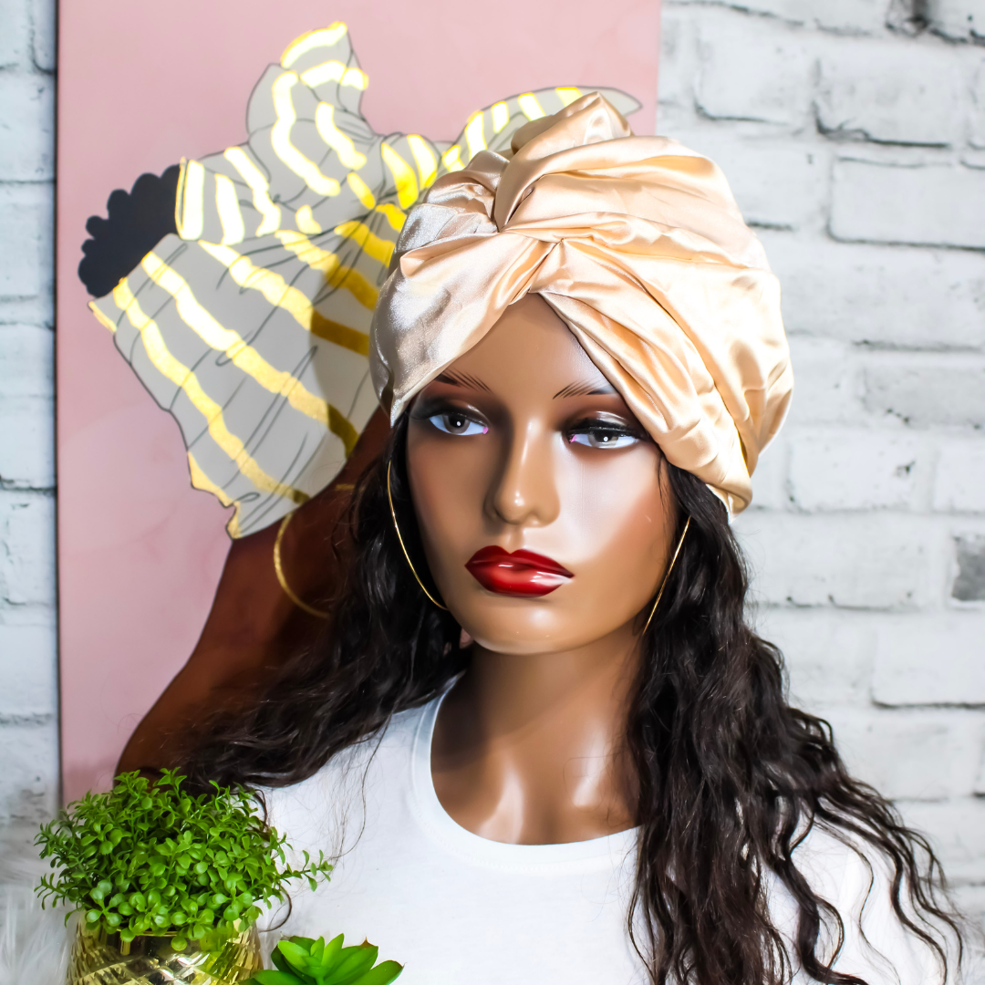 Satin Turban with Knot | Cara