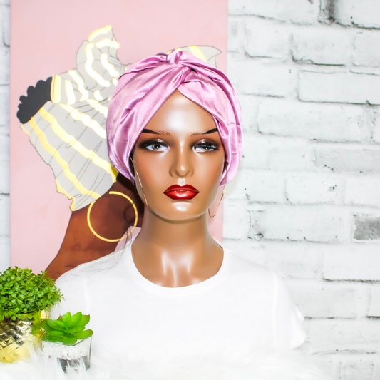 Satin Turban with Knot | Nellie