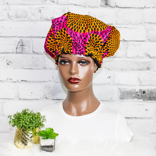 African Print Hair Bonnet | Sierra