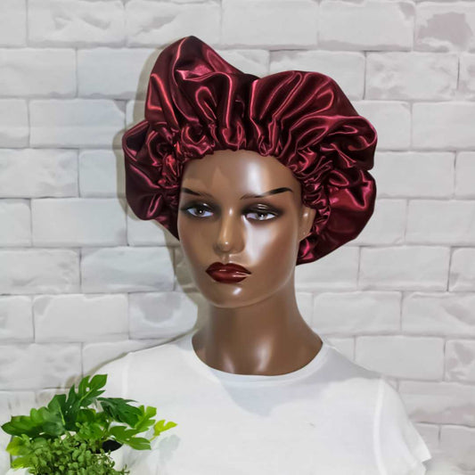 Ash Double Layered Satin Hair Bonnet - RHE