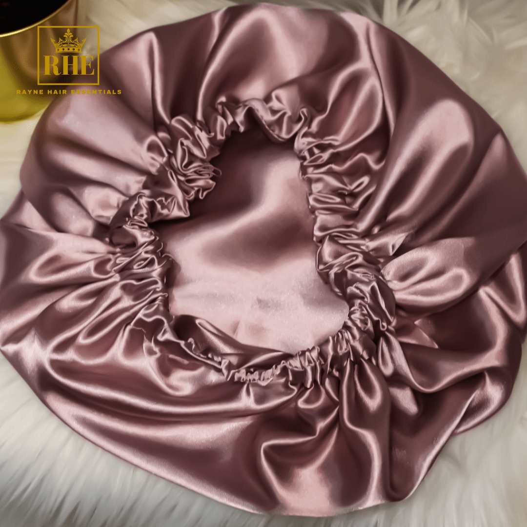 Blush Double Layer Satin Hair Bonnet - RHE
