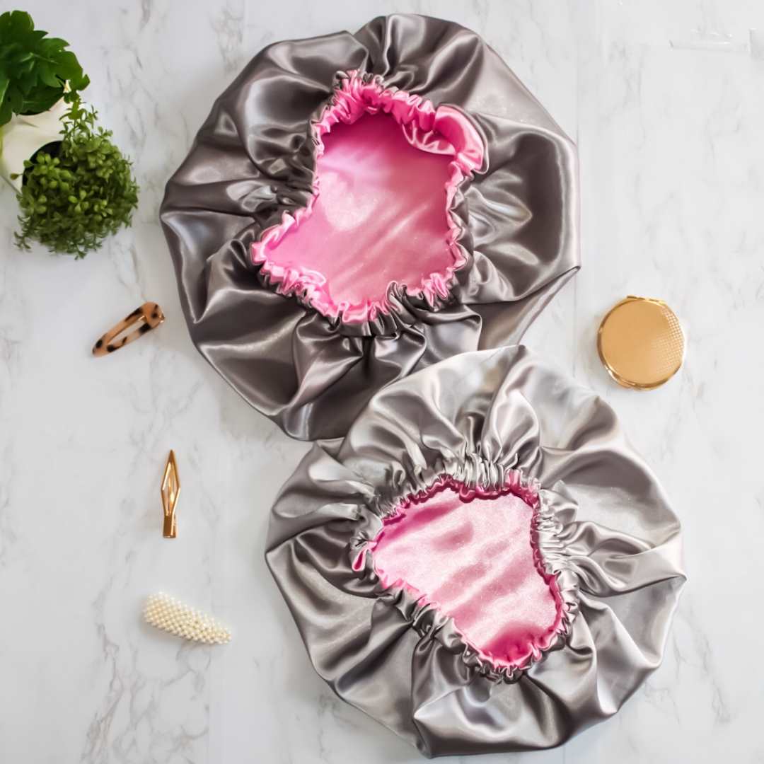 Mommy and Mini-Me Satin Hair Bonnet Set: OhBaby - RHE