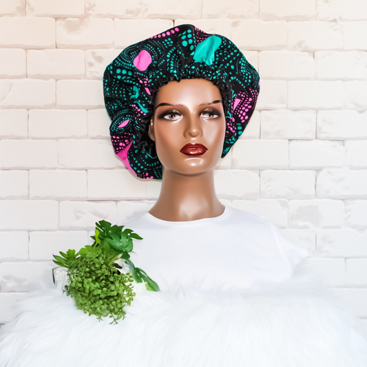 Nyah African Print Hair Bonnet - RHE