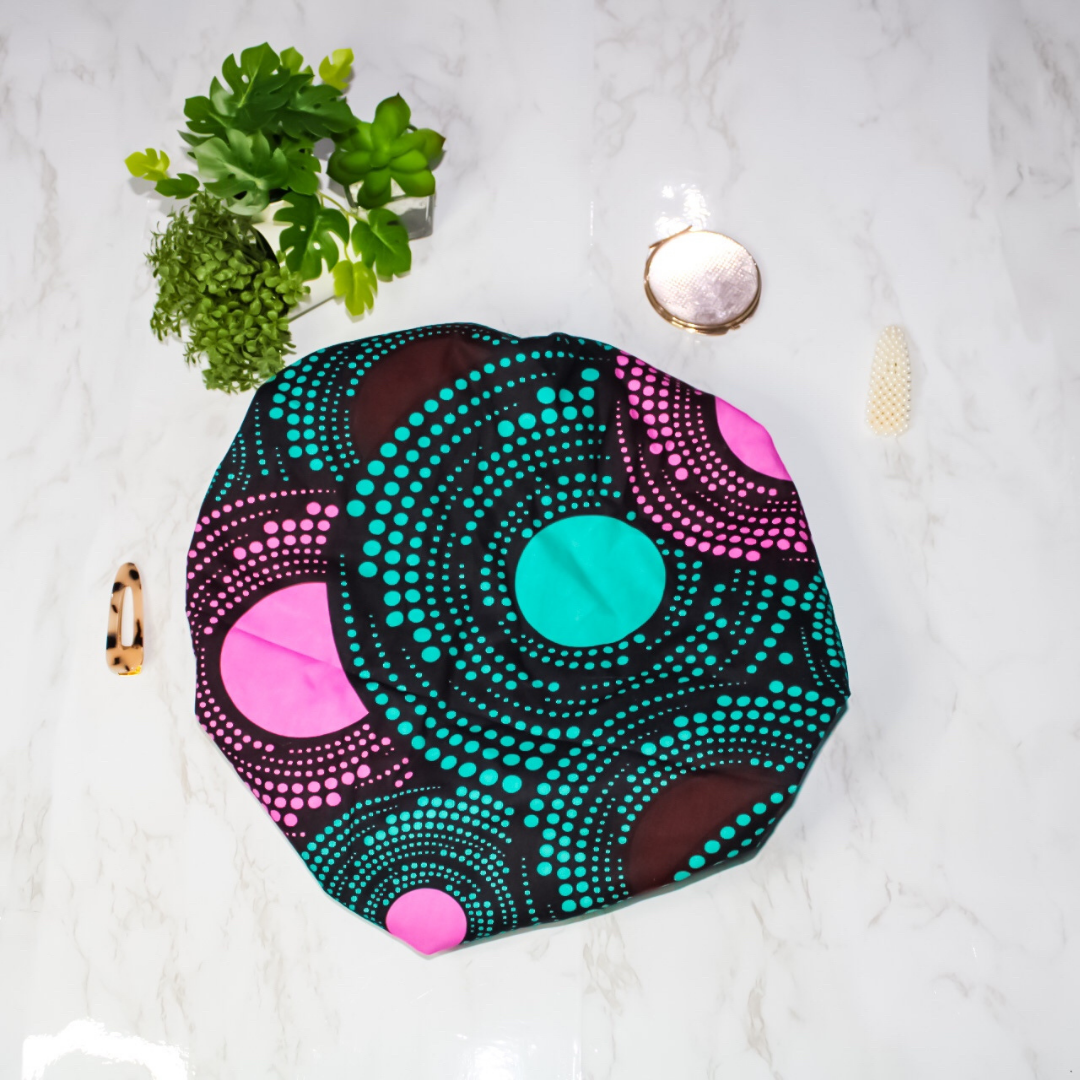 Nyah African Print Hair Bonnet - RHE