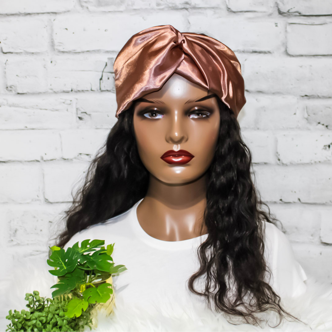 Rose Gold Satin Headband - RHE