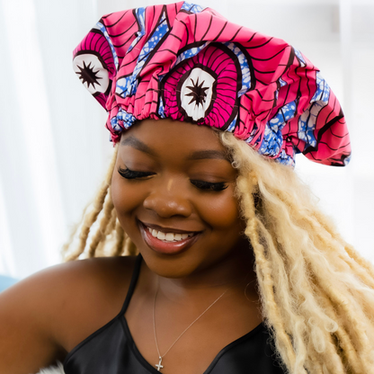 African Print Hair Bonnet | Jocelyn