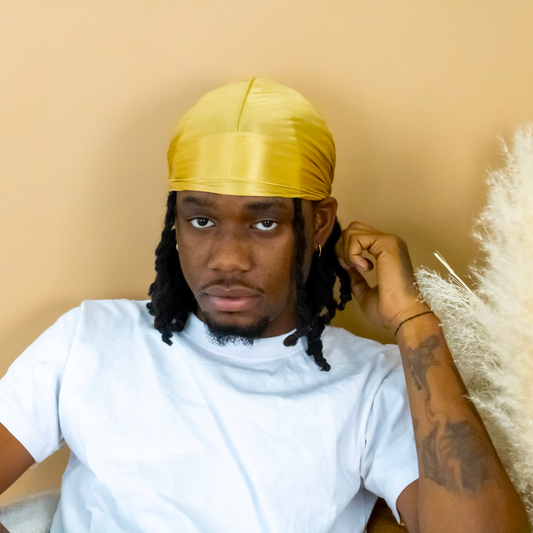 Premium SIlky Satin Durag | Golden