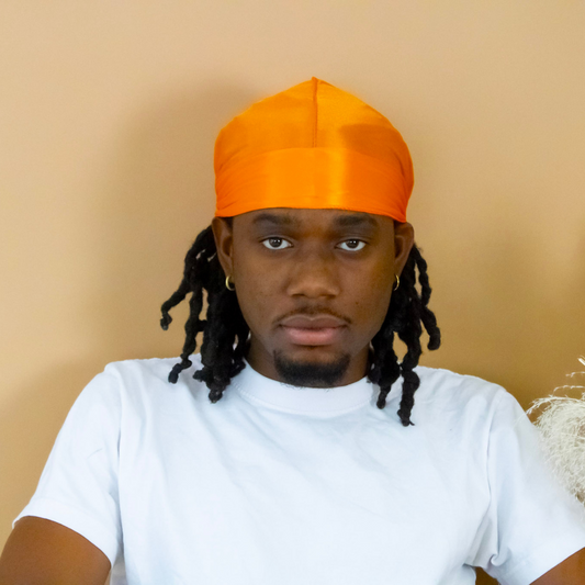 Premium SIlky Satin Durag | Orange