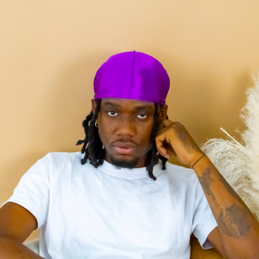 Premium SIlky Satin Durag | Purple