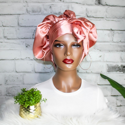 Premium Satin Bonnet | Sophia | Satin Bonnets For Natural Hair