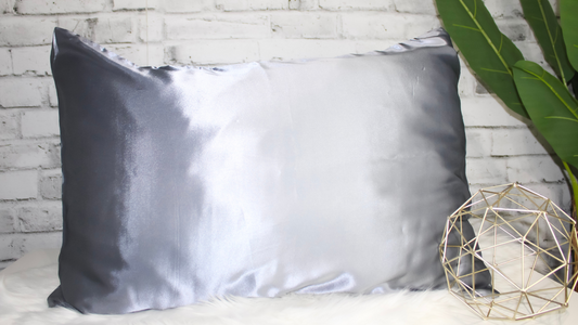 Silky Satin Pillowcase: Dark Grey