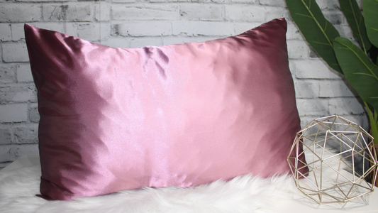 Silky Satin Pillowcase: Mauve