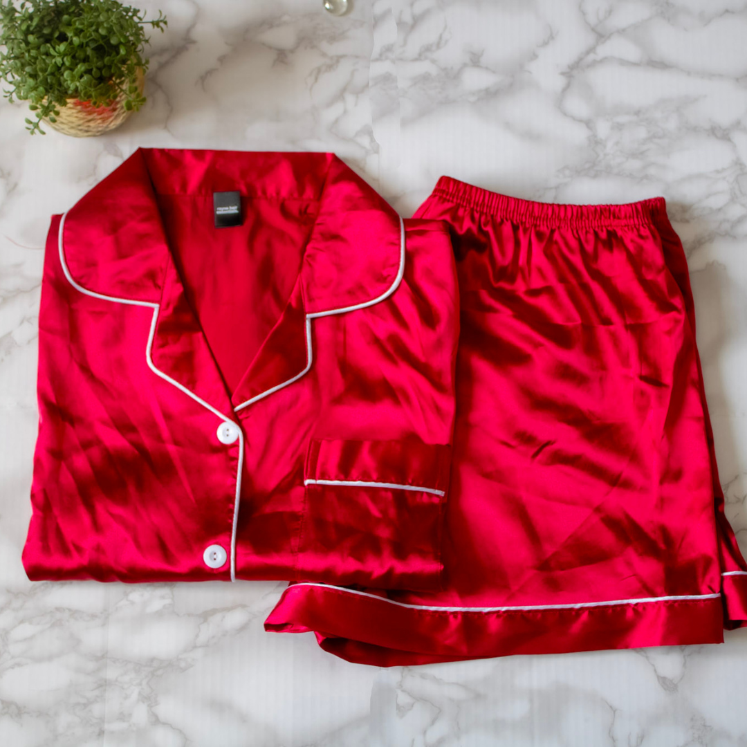 Silk satin sleepwear clearance