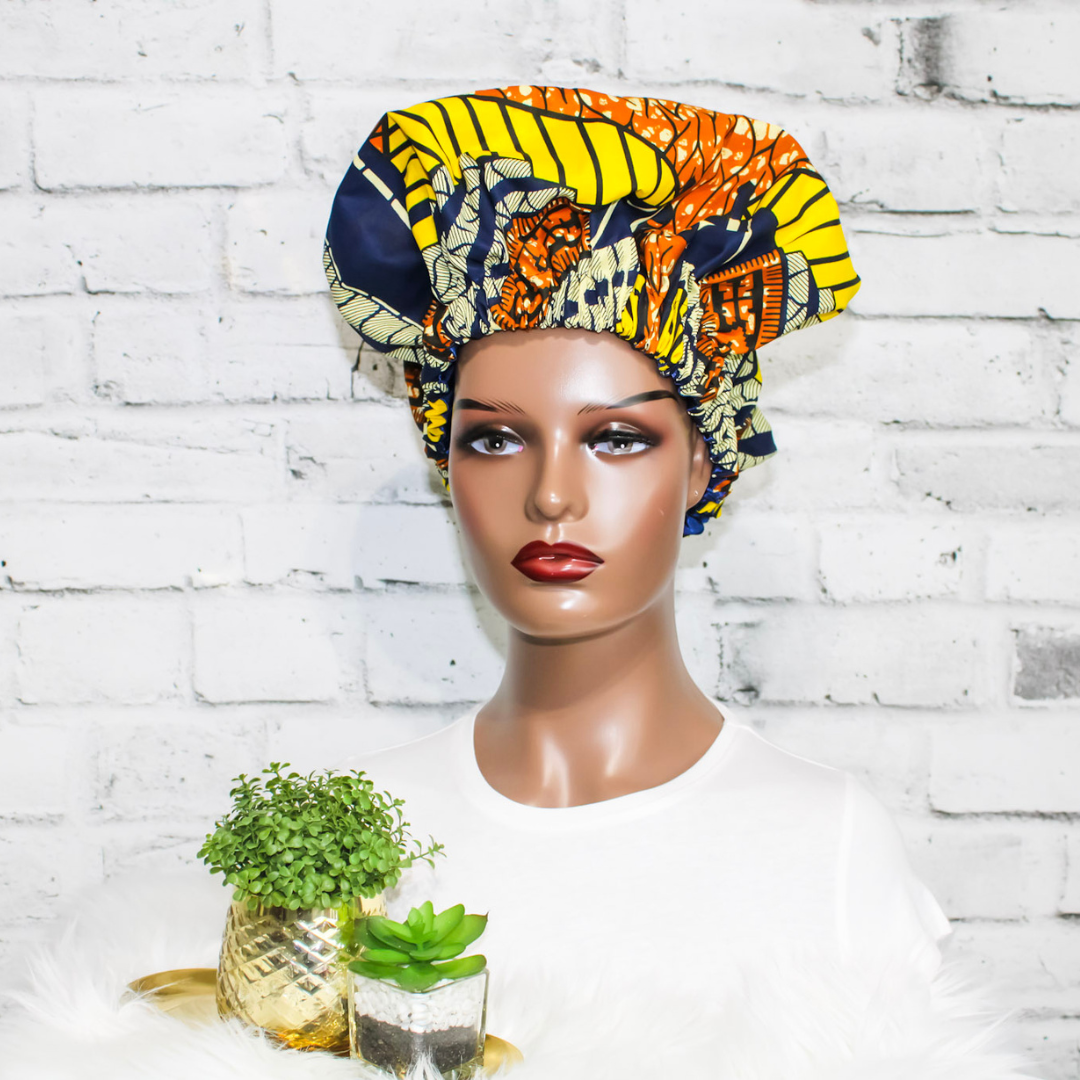 African Print Hair Bonnet | Malia