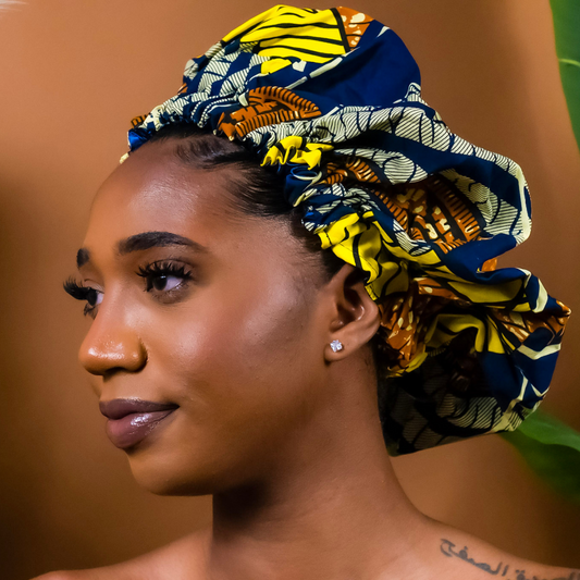African Print Hair Bonnet | Malia