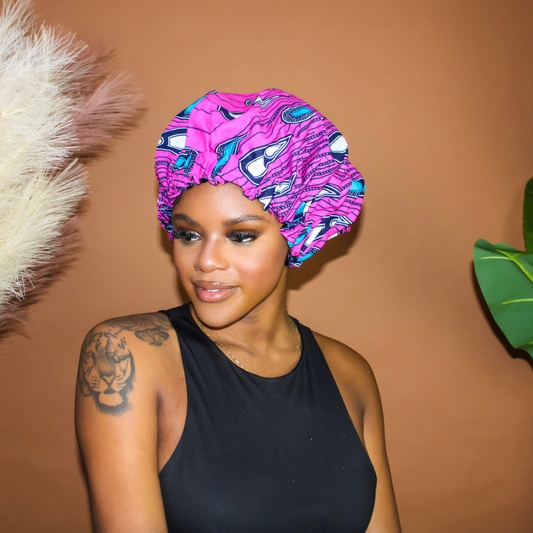 African Print Hair Bonnet | Gianna