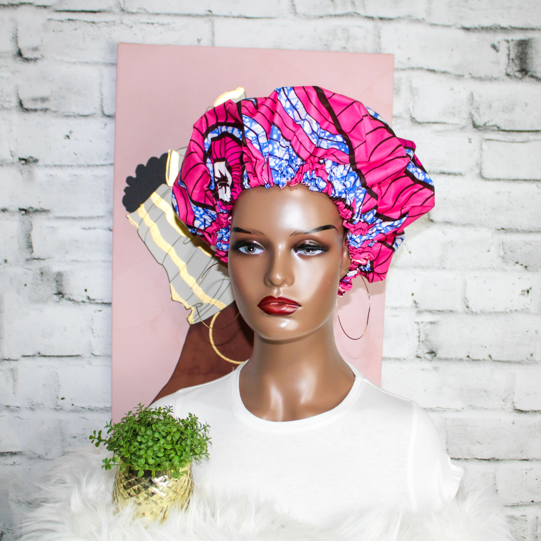 African Print Hair Bonnet | Jocelyn