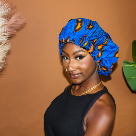 African Print Hair Bonnet | Lila Empress