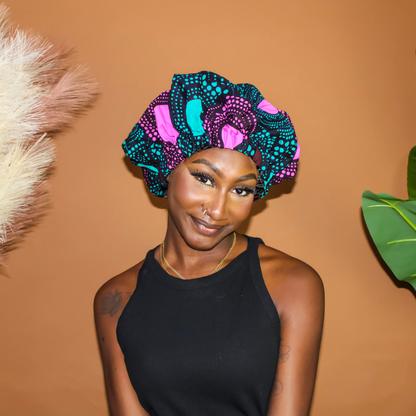 African Print Hair Bonnet | Nyah