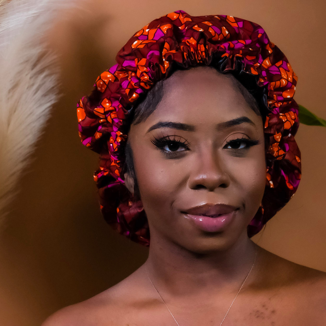 African Print Hair Bonnet | Amira