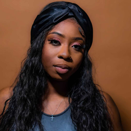 Satin Headband | Black