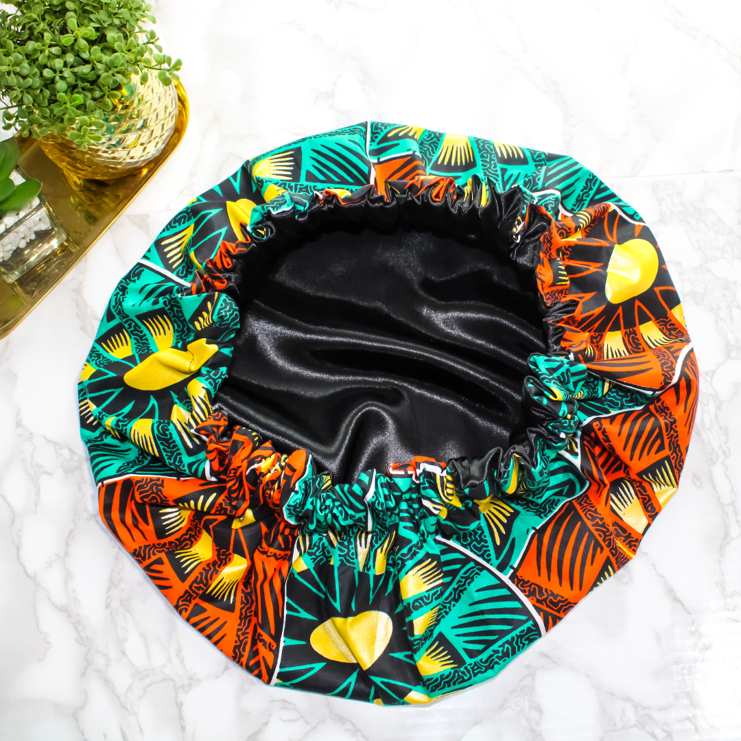 African Print Hair Bonnet | Makena