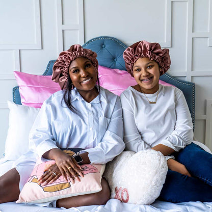 Mommy and deals me silk bonnet